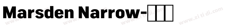 Marsden Narrow字体转换